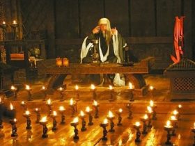 三国中秋之夜，五丈原诸葛亮禳星，魏延飞步误扑灯